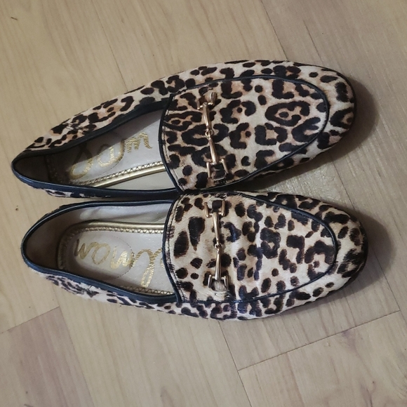 Sam Edelman Animal Print Cowhide Loafers 6.5 - Picture 1 of 7